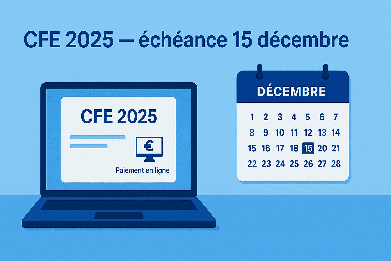 Lire la suite à propos de l’article CFE 2025 : vos avis sont en ligne — vérifiez et payez avant le 15 décembre